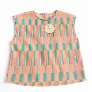 Pleat Kids Multicolor Striped Blouse